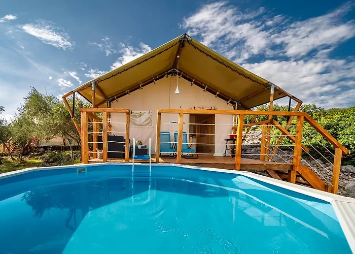 Krk Glamping Luxusní stan Brusici