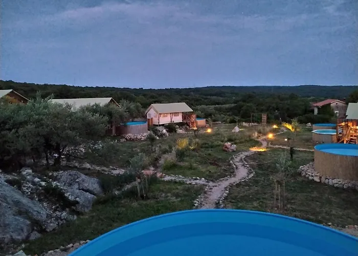 Krk Glamping Luxusní stan Brusici